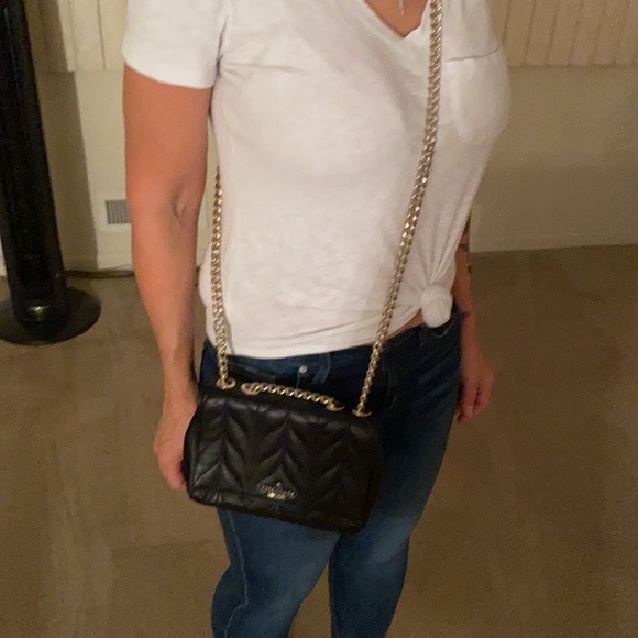 Kate spade black leather crossbody new - Picture 4 of 4